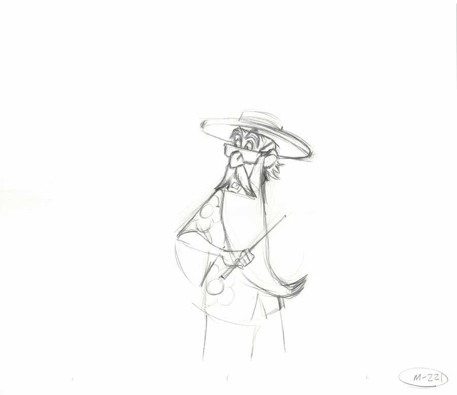 Merlin the Magician of Sword and the Stone Epcot Production Animation Cel Drawing 2000s Disney by Phil Nibbelink 07