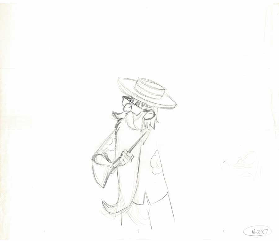 Merlin the Magician of Sword and the Stone Epcot Production Animation Cel Drawing 2000s Disney by Phil Nibbelink 09
