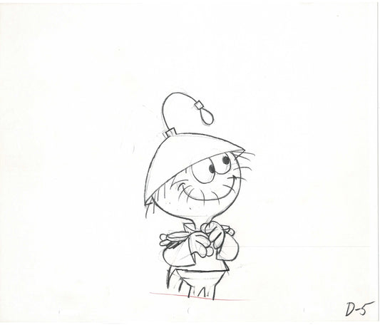 Quisp and Quake Quunchy Jay Ward Animation Cel Drawing Rocky Bullwinkle studio 003