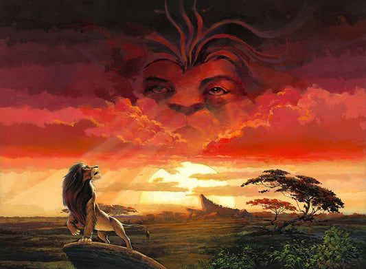 The Lion King Walt Disney Fine Art Rodel Gonzalez Signed Limited Edition of 195 Print on Canvas "Remember Who You Are"
