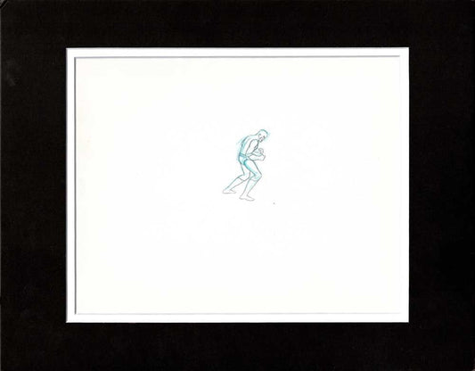 The Atom 1967-8 Production Animation Cel Drawing from Filmation Superman Aquaman Hour of Adventure 5
