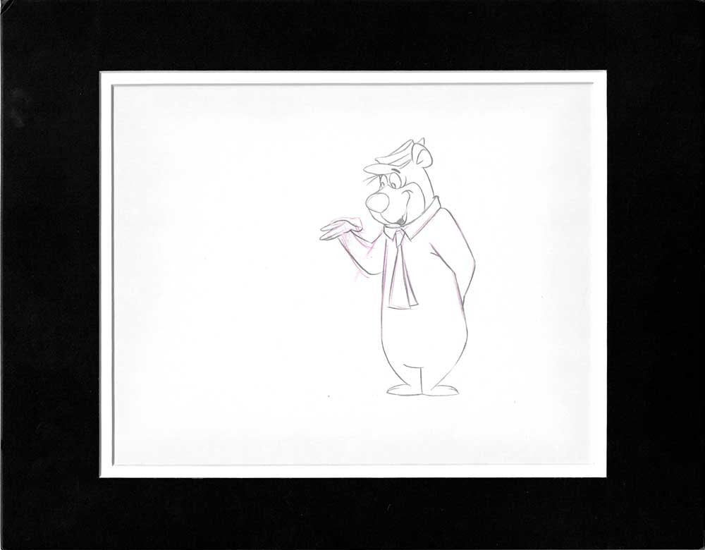 Yogi Bear Animation Production Cel Drawing Hanna Barbera 1970s Dialogue 479