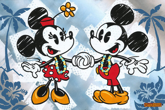 Goofy Walt Disney Fine Art Trevor Carlton Signed Limited Edition of 195 Print on Canvas "This is Bliss"
