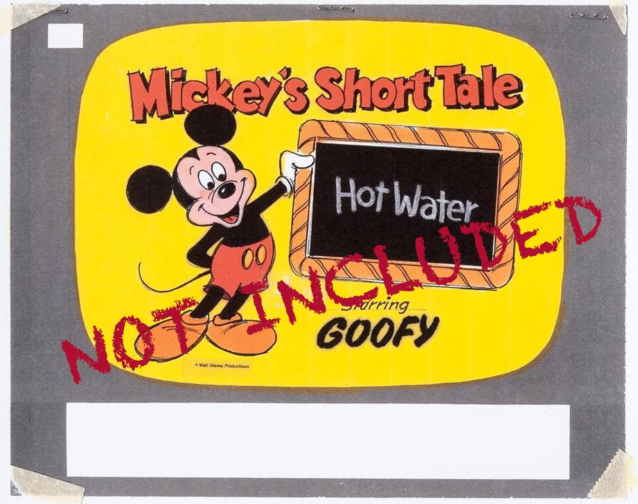 Goofy Willie Ito Hand-drawn Walt Disney Production Animation Storyboard 1970's or 1980's 197 from "Hot Water" Filmstrip