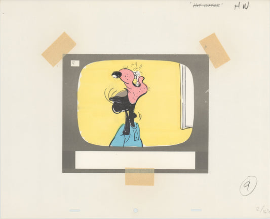 Goofy Willie Ito Hand-drawn Walt Disney Production Animation Storyboard 1970's or 1980's 198 from "Hot Water" Filmstrip