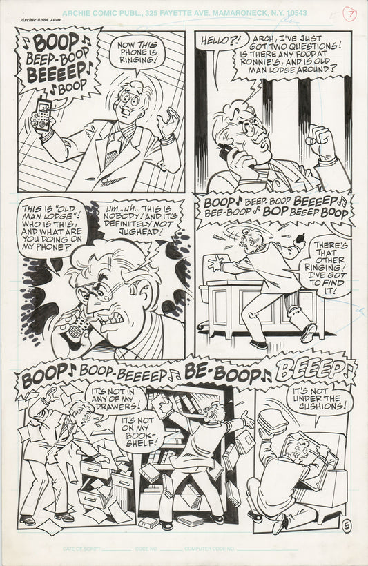 Archie 2008 Hand-inked Original Comic Book Page Art From #534 by Stan Goldberg and Bob Smith p7