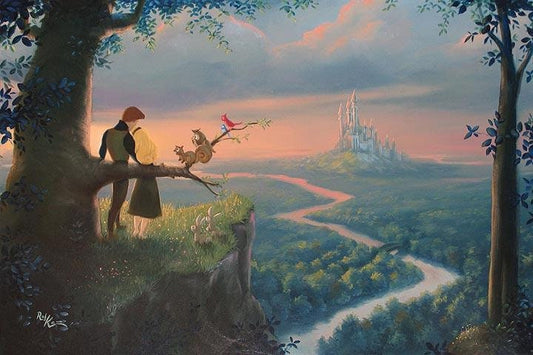 Sleeping Beauty Walt Disney Fine Art Rob Kaz Signed Limited Edition of 95 on Canvas "Our Royal Kingdom"