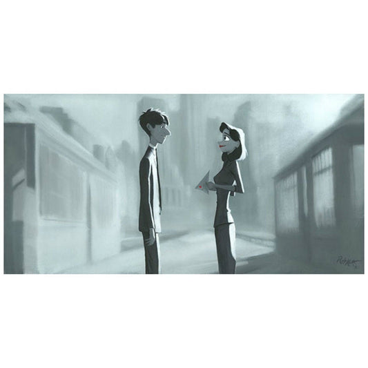 Paperman Walt Disney Fine Art Rob Kaz Signed Limited Edition of 50 on Canvas "And Then I Found You"