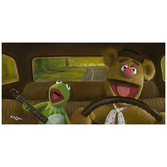 The Muppets Walt Disney Fine Art Rob Kaz Signed Limited Edition of 95 on Canvas "Movin' Right Along"