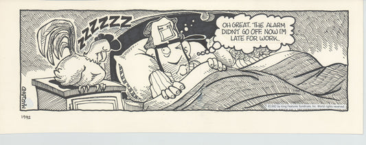 R.F.D. Original Ink Daily Newspaper Comic Strip Art Signed Mike Marland 1992 200