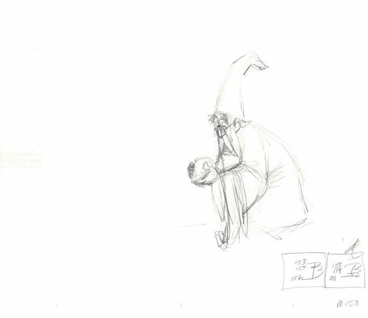 Merlin the Magician of Sword and the Stone Epcot Production Animation Cel Drawing 2000s Disney by Phil Nibbelink 2
