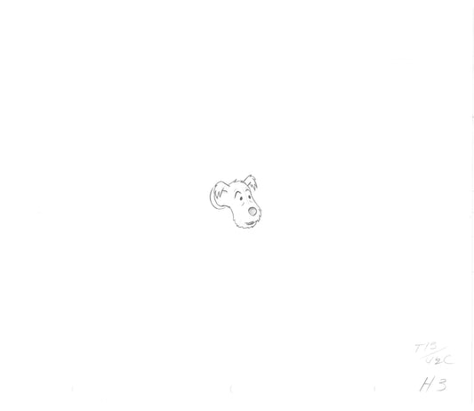 Herge Adventures of Tintin Snowy Cartoon Animation Cel Drawing 1957 to 64 11