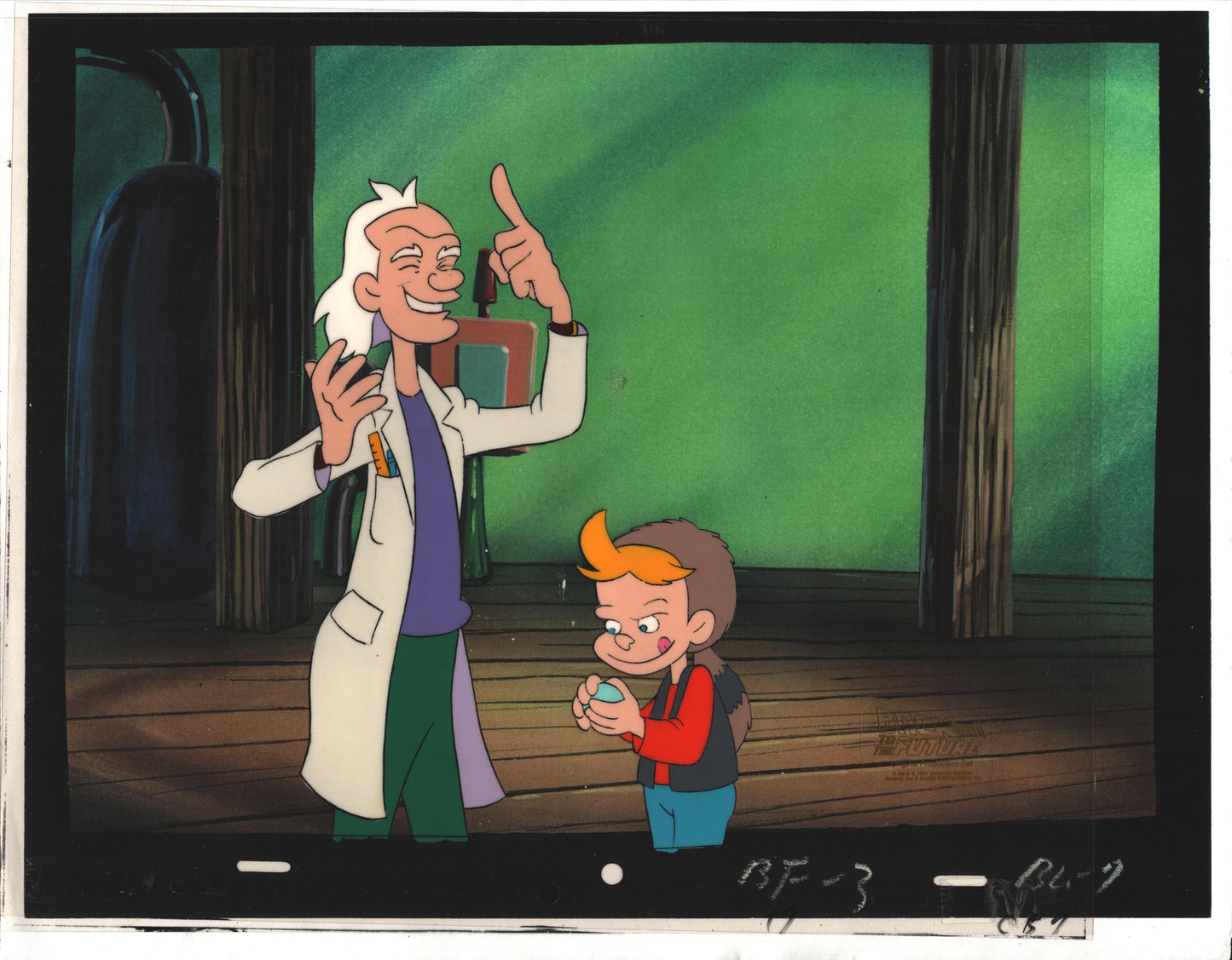 Back to the Future Original Production Animation Cel Universal Cartoon 1991-2 b6c59