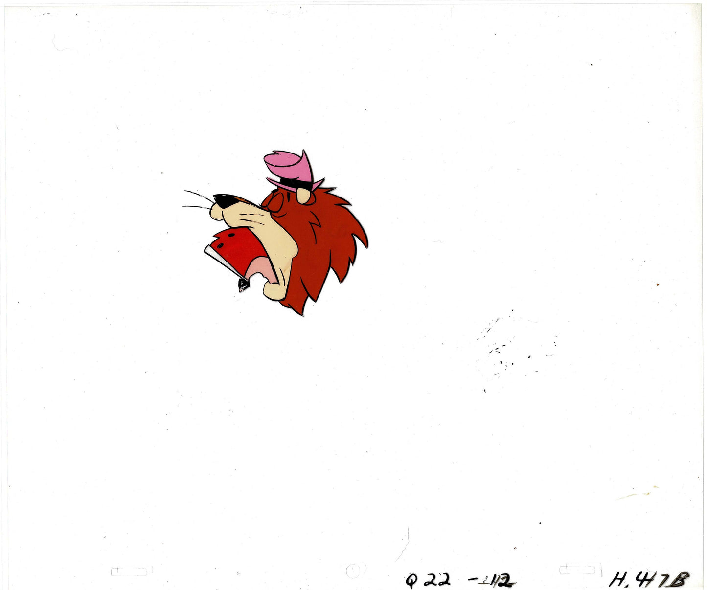 LIPPY the Lion HARDY Har Har Production Animation Cel Setup from Hanna Barbera 1960's a22