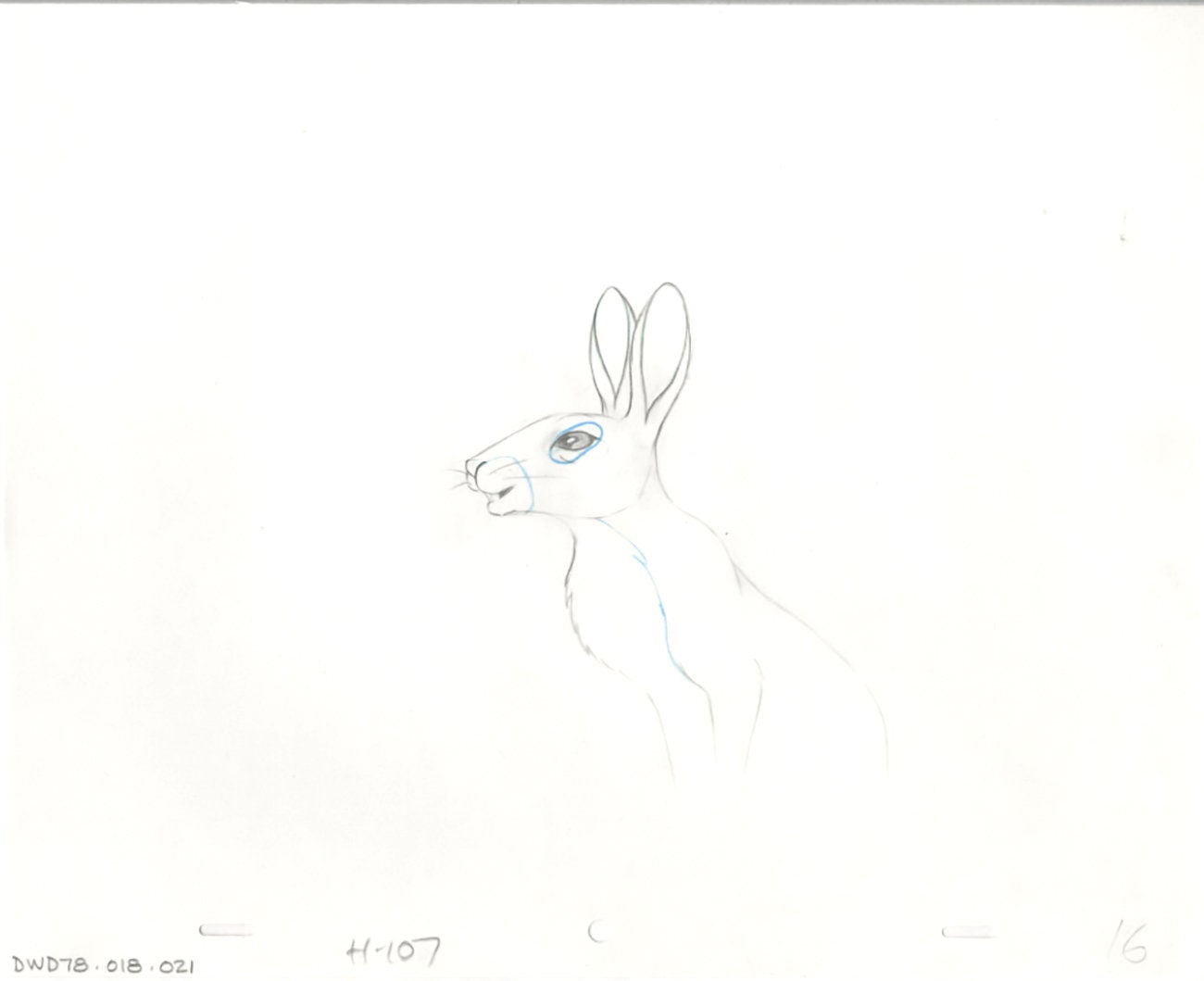 Watership Down 1978 Production Animation Cel Drawing with Linda Jones Enterprise Seal and Certificate of Authenticity 18-21