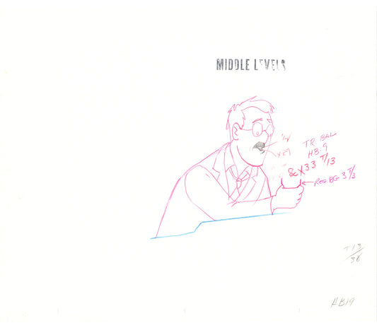 Herge Adventures of Tintin Cartoon Animation Cel Drawing 1957 to 1964 20