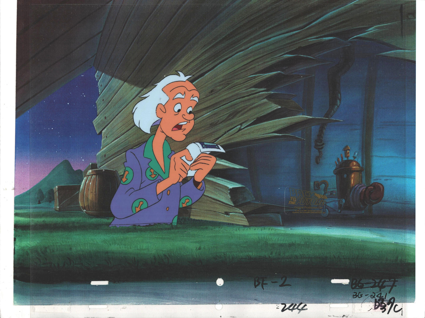 Back to the Future Original Production Animation Cel Universal Cartoon 1991-2 b6241a