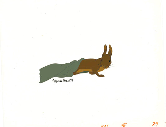 Watership Down 1978 Original Production Animation Cel with LJE Seal and COA 128-14