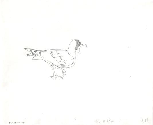 Watership Down 1978 Production Animation Cel Drawing with Linda Jones Enterprise Seal and Certificate of Authenticity 19-002