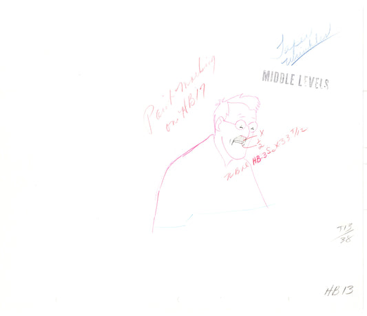 Herge Adventures of Tintin Cartoon Animation Cel Drawing 1957 to 1964 18