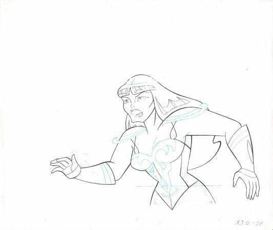 Hercules & Xena Olympus Production Animation Cel Drawing from Universal 1998