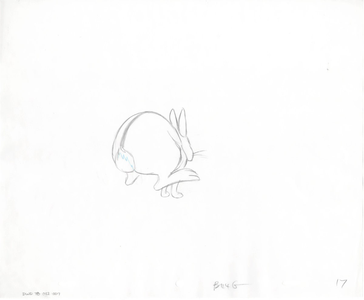 Watership Down 1978 Production Animation Cel Drawing with Linda Jones Enterprise Seal and Certificate of Authenticity 022-007