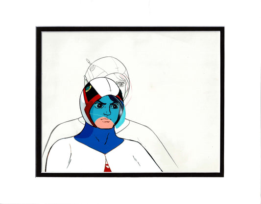 Battle of the Planets Mark Gatchaman Animation Anime Cel with Stuck Drawing 1970s