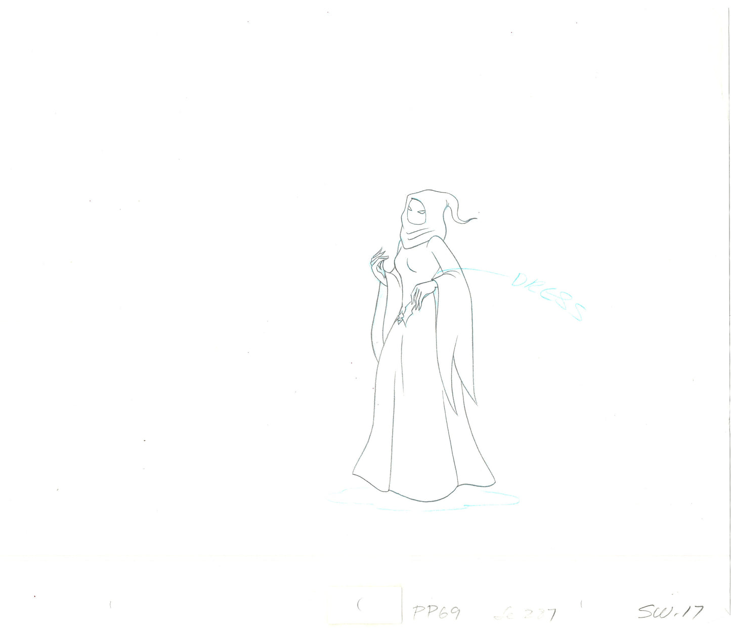 She-Ra Princess of Power Animation Production Cel Drawing Filmation 1980s 240
