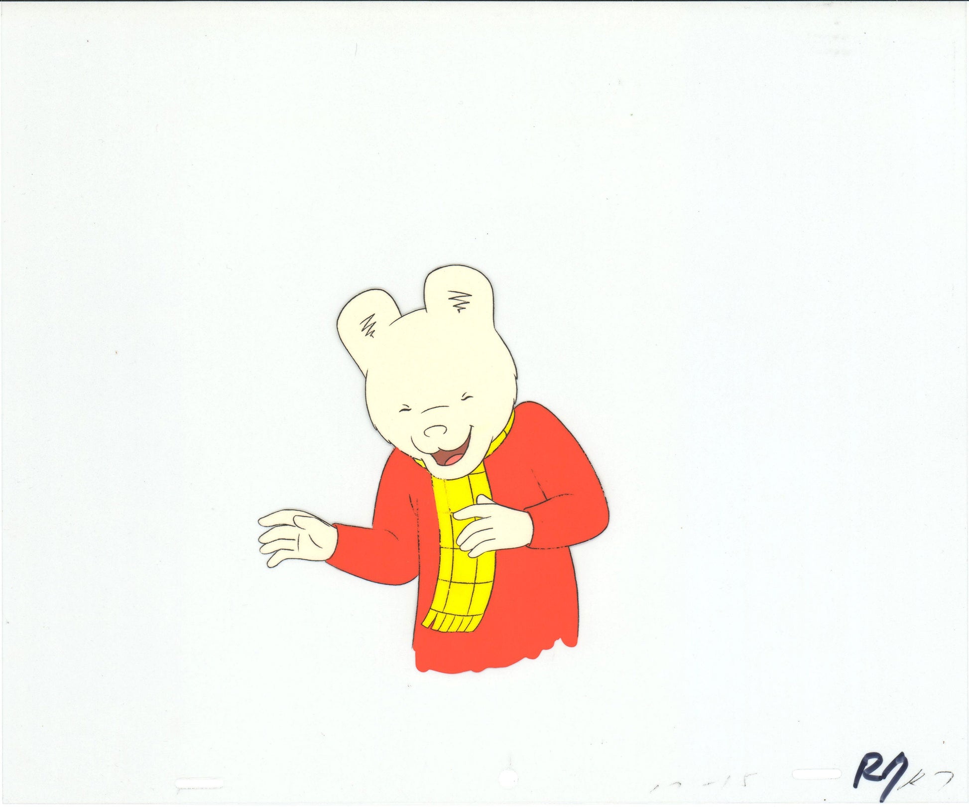 RUPERT Bear Original Production Animation Cel from the Cartoon by Nelv ...
