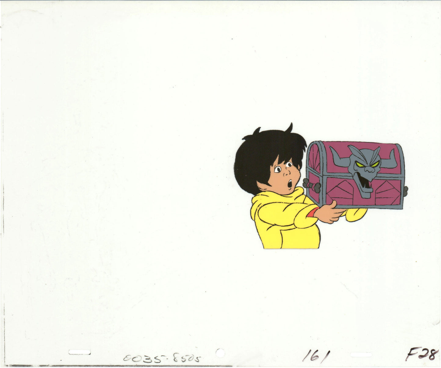 SCOOBY DOO Chest of Demons and Flim Flam 1985 Animation Production Cel from Hanna Barbera 0249