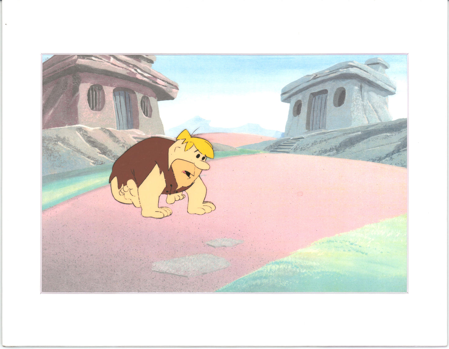 The Flintstones Barney Rubble Animation Cel Hanna-Barbera 1980s b70287