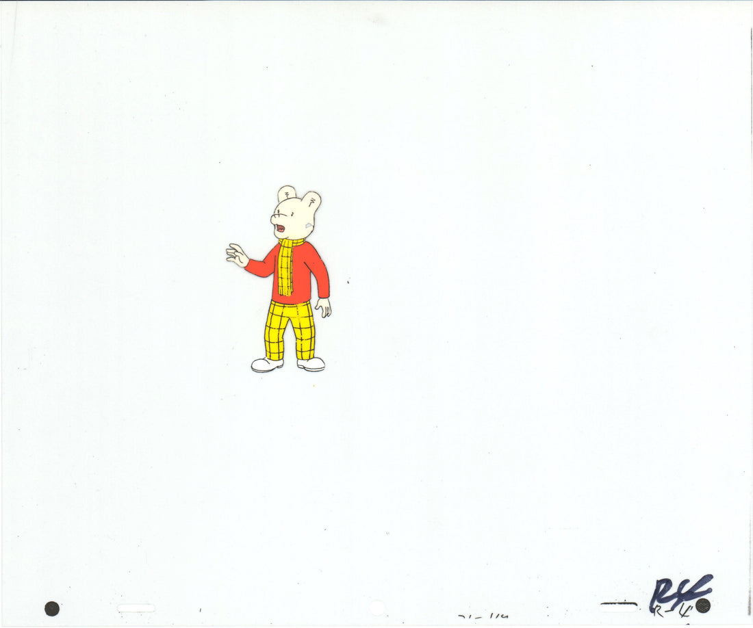 RUPERT Bear Original Production Animation Cel from the Cartoon by Nelv ...