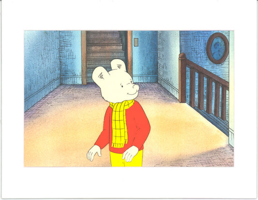 RUPERT Bear Original Production Animation Cel from the Cartoon by Nelvana Tourtel Animation 1990s B70178