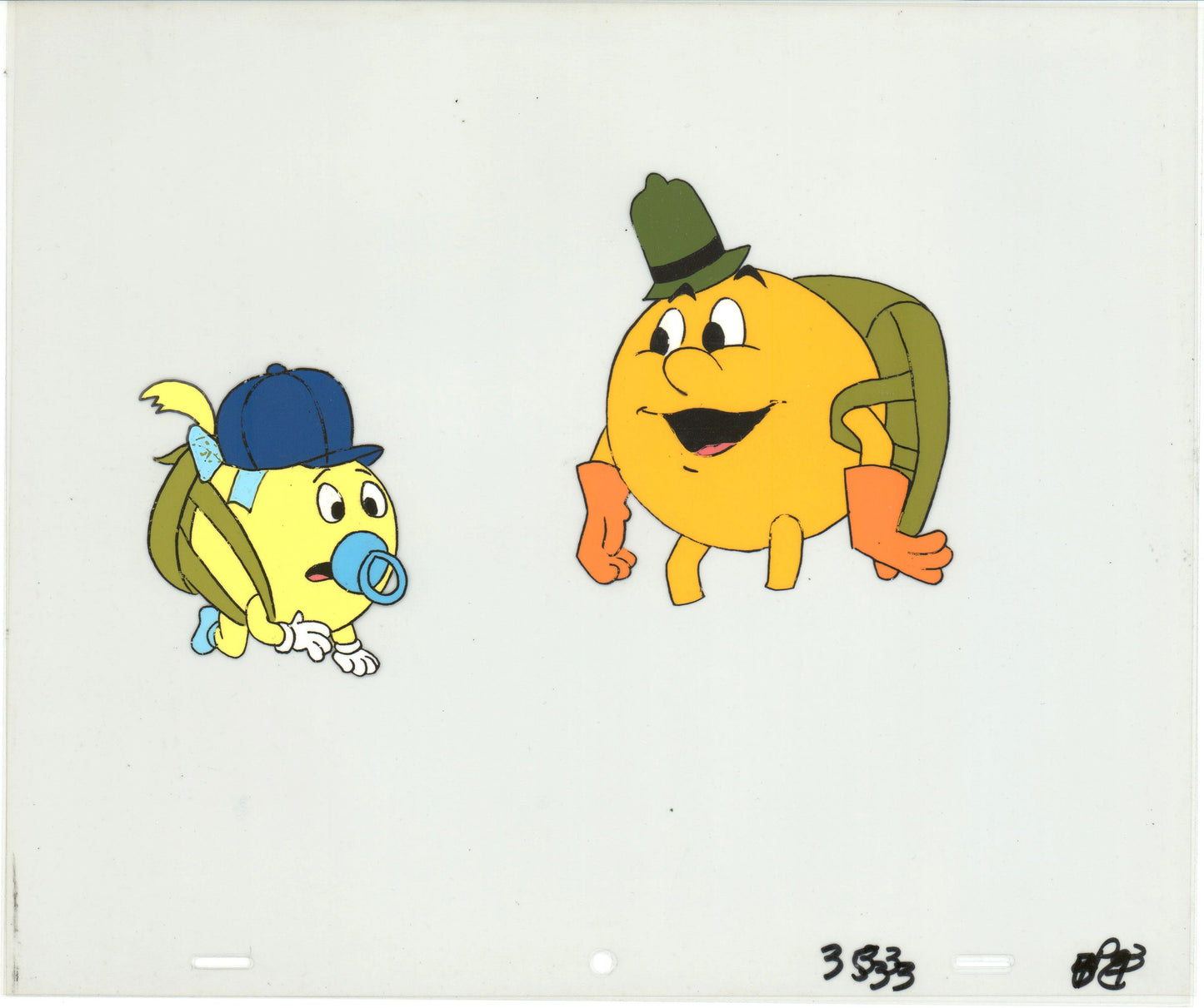 PacMan Production Animation Art Cel from Hanna Barbera 1982-83 b07340