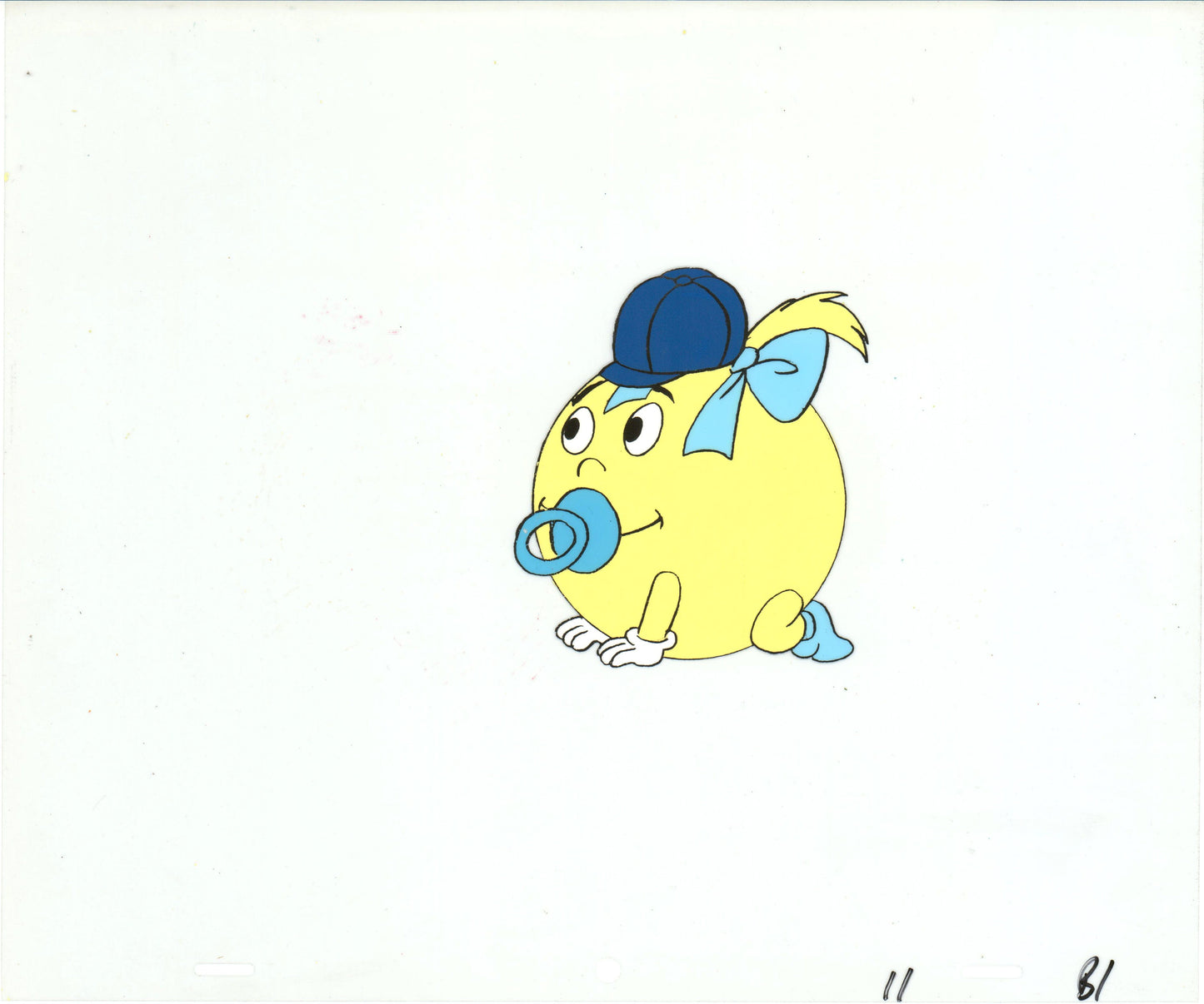 PacMan Production Animation Art Cel from Hanna Barbera 1982-83 b07349