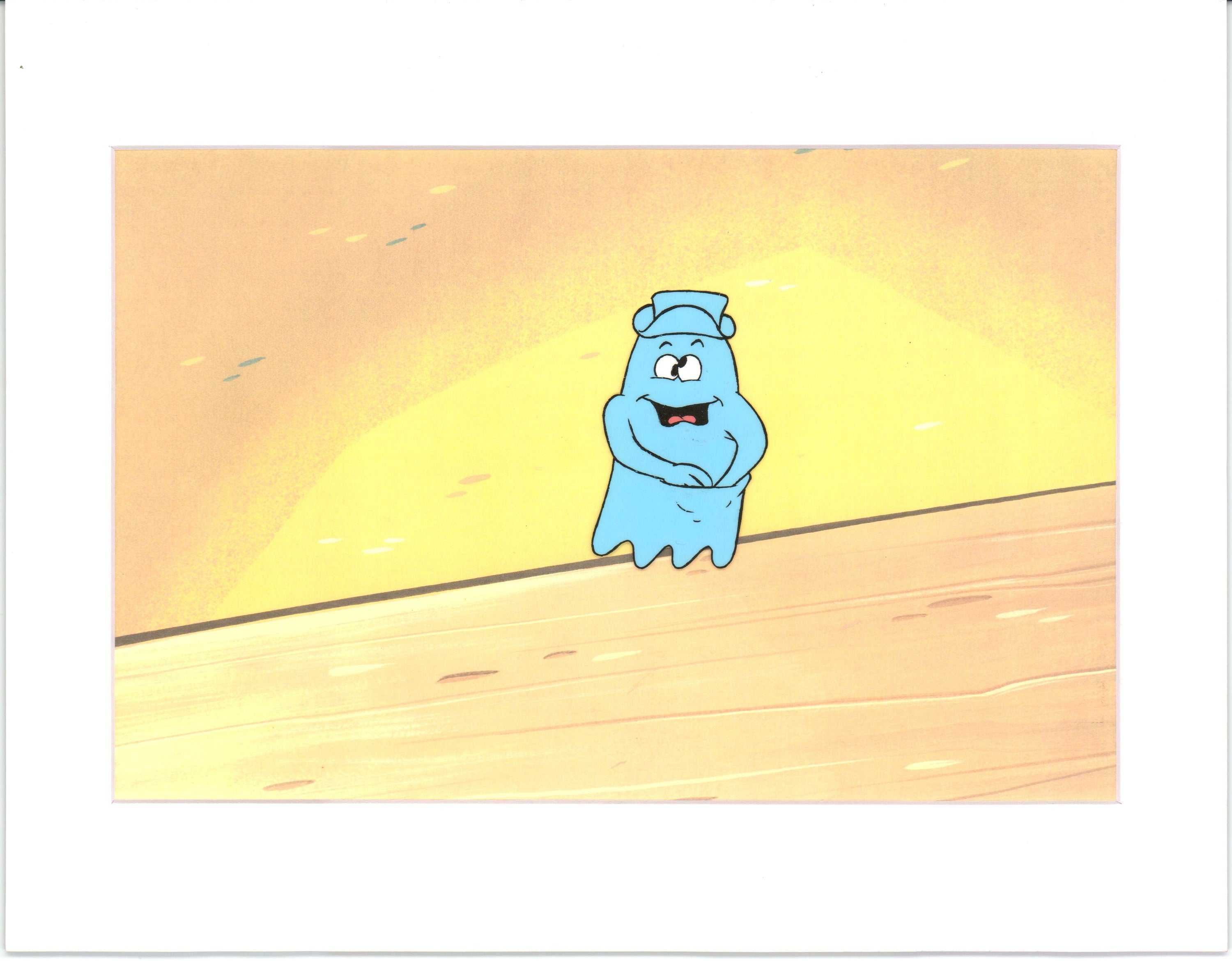 Sad Pacman PacMan Production Animation Art Cel from Hanna Barbera 1982-83 b07352 ...