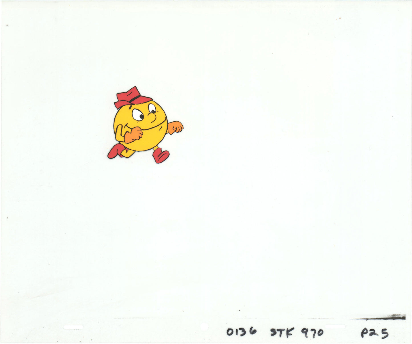 PacMan Production Animation Art Cel from Hanna Barbera 1982-83 b07354