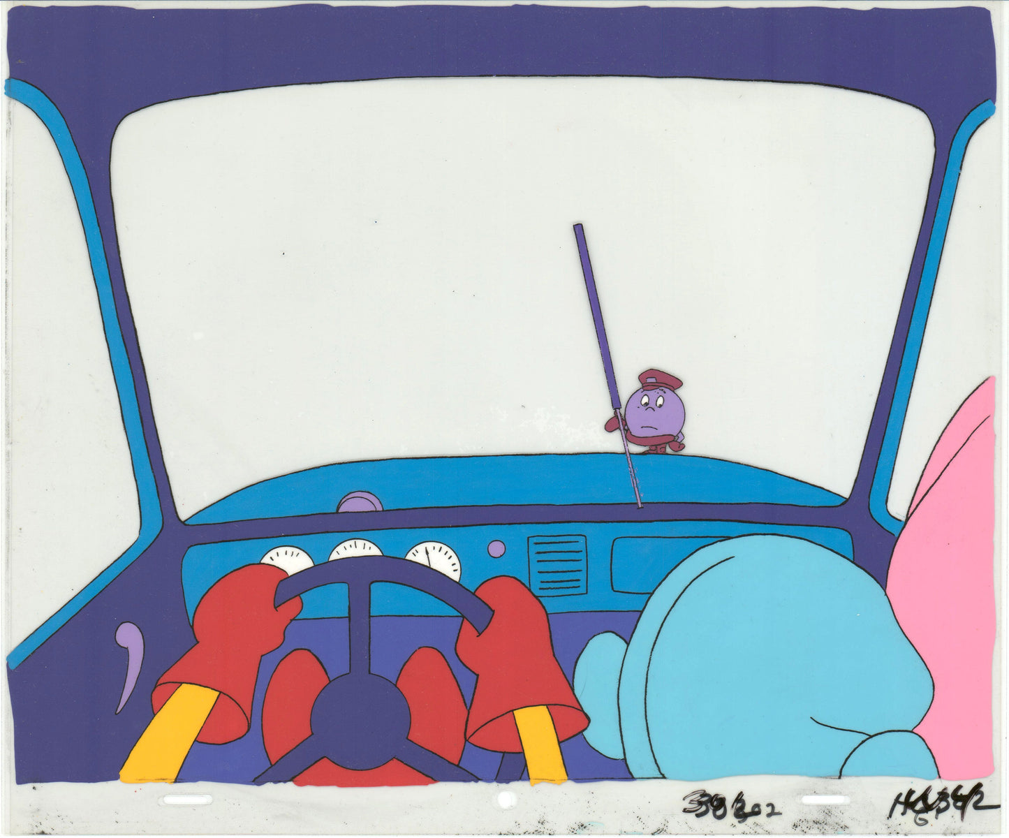 PacMan Production Animation Art Cel from Hanna Barbera 1982-83 b07357