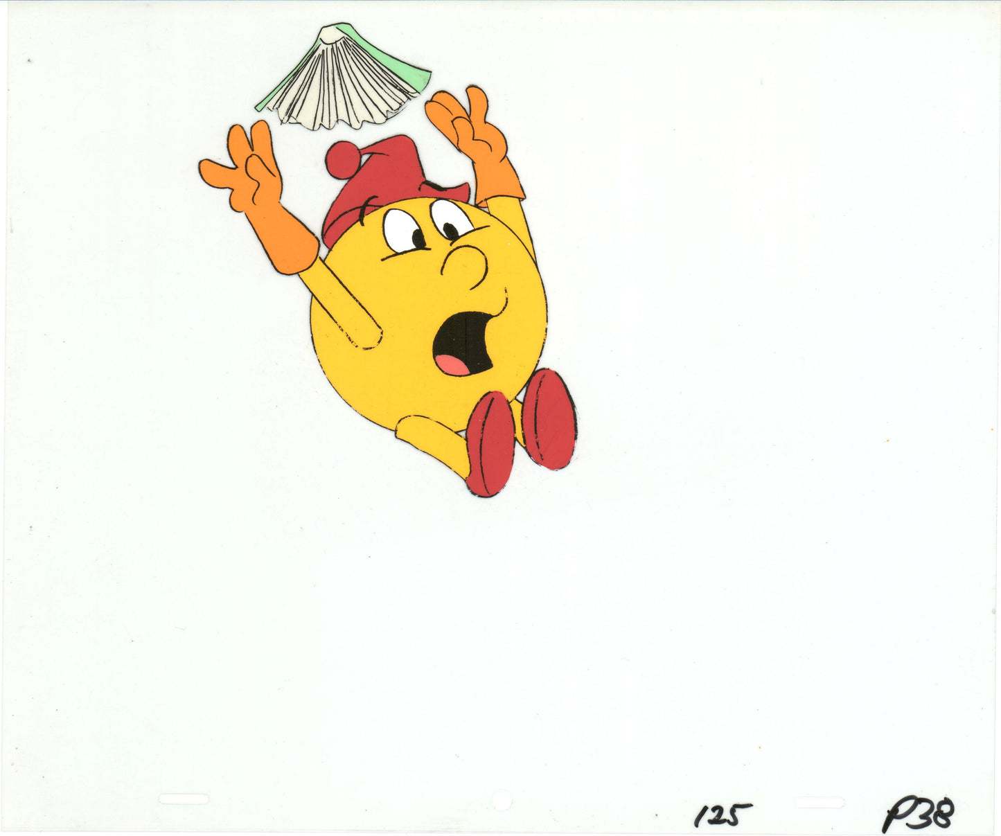 PacMan Production Animation Art Cel from Hanna Barbera 1982-83 b07360