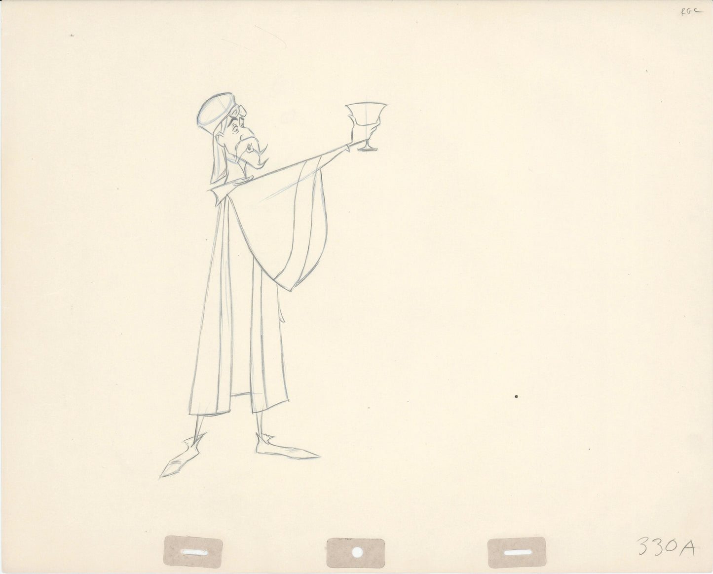 Sleeping Beauty Walt Disney King Stefan John Lounsbury Rough Production Animation Cel Drawing 1959