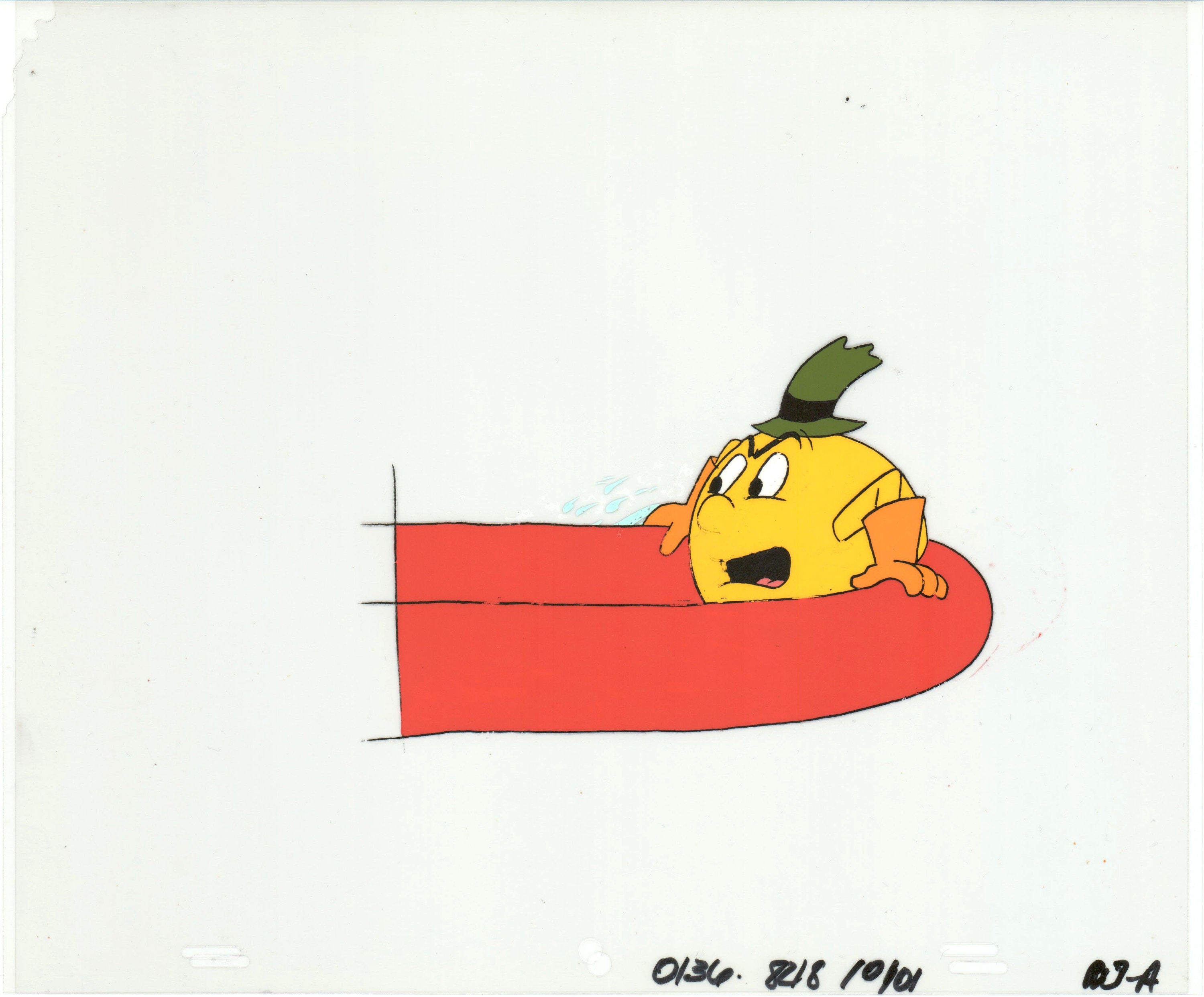 Scott Pacman PacMan Production Animation Art Cel from Hanna Barbera 1982-83 b07359 ...