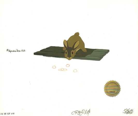 Watership Down 1978 Production Animation Cel of Blackberry with LJE Seal and COA 028-4