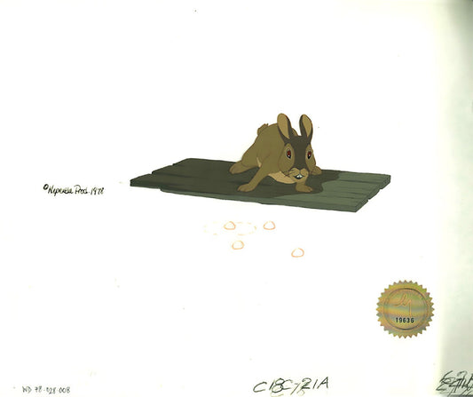 Watership Down 1978 Production Animation Cel of Blackberry with LJE Seal and COA 028-8