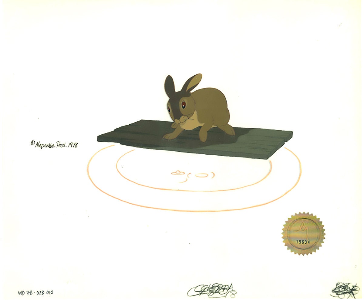 Watership Down 1978 Production Animation Cel of Blackberry with LJE Seal and COA 028-10