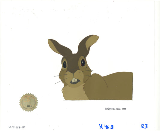 Watership Down 1978 Production Animation Cel of Blackberry with LJE Seal and COA 034-005