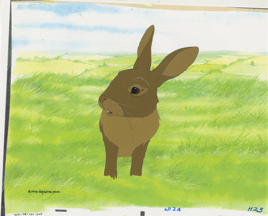 Watership Down 1978 Production Animation Cel of Old Hazel with LJE Seal and COA 121-005