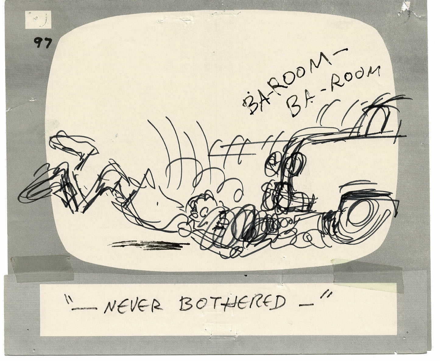 Hey Good Lookin Ralph Bakshi 1973-82 animation Hand-Drawn Storyboard 97