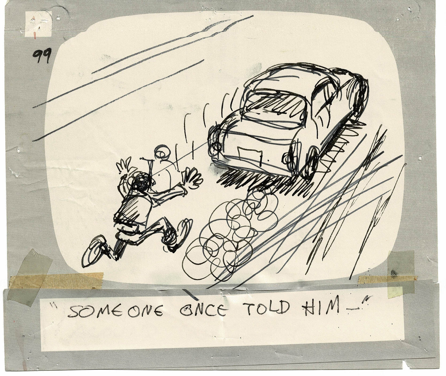 Hey Good Lookin Ralph Bakshi 1973-82 animation Hand-Drawn Storyboard 99
