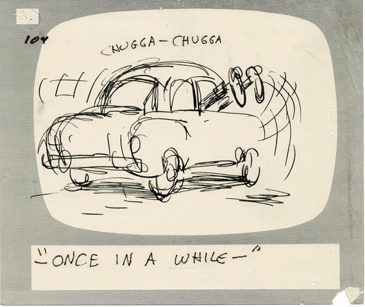 Hey Good Lookin Ralph Bakshi 1973-82 animation Hand-Drawn Storyboard 104