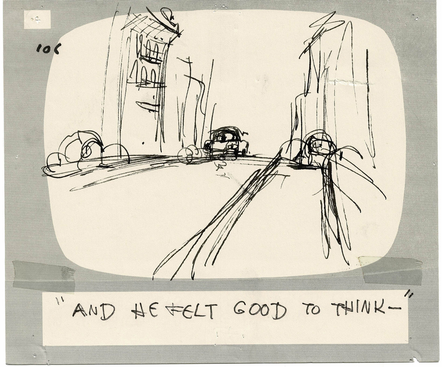 Hey Good Lookin Ralph Bakshi 1973-82 animation Hand-Drawn Storyboard 106